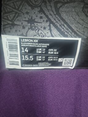 Nike LeBron XIX Label - Black/Green
